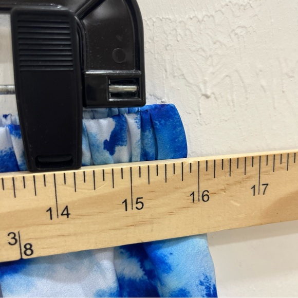 NWT Van Winkle & Co Womens Pajama Bottom Blue  Satin Shorts Size L - Picture 4 of 8